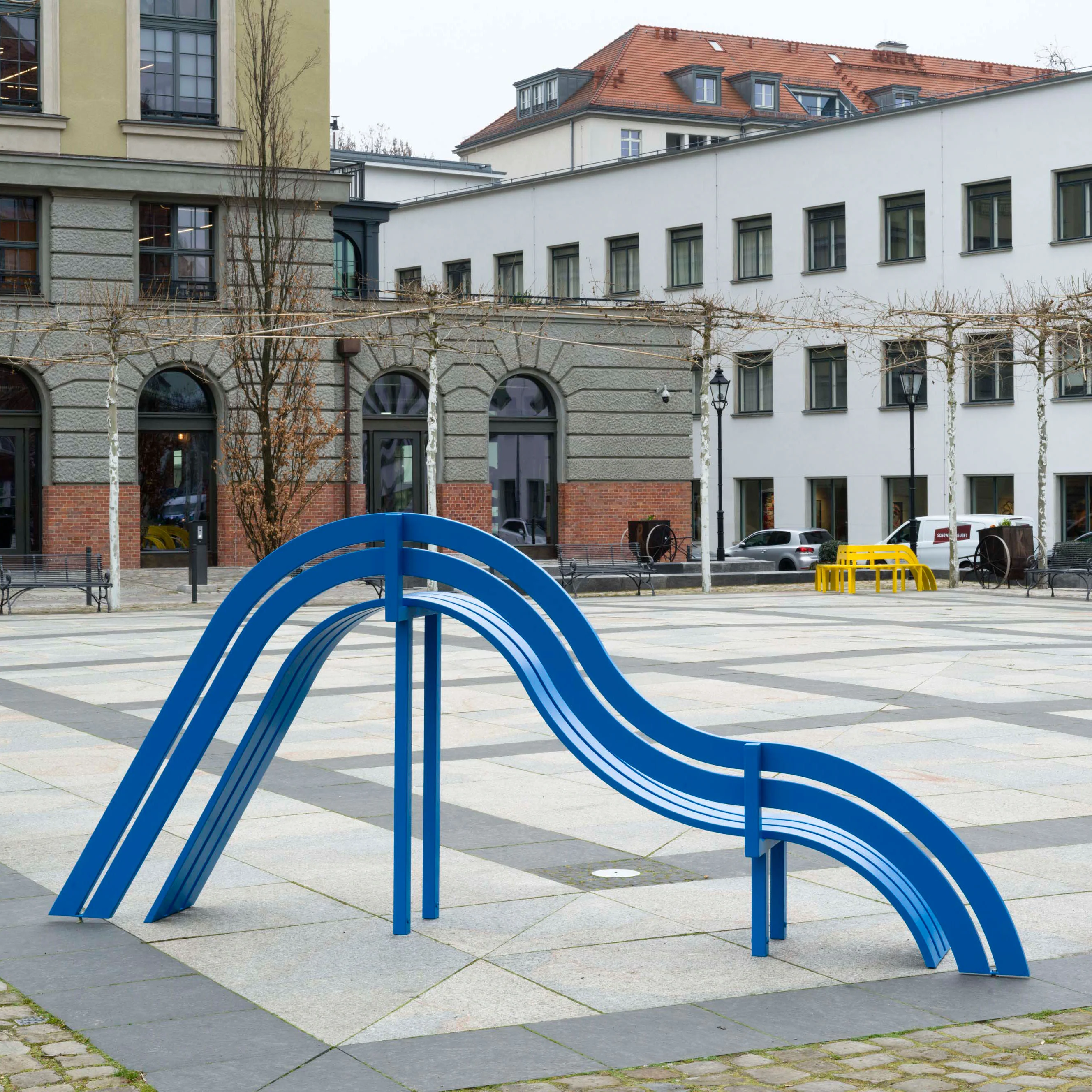 Light Blue Modified Social Bench #01 - Image 3