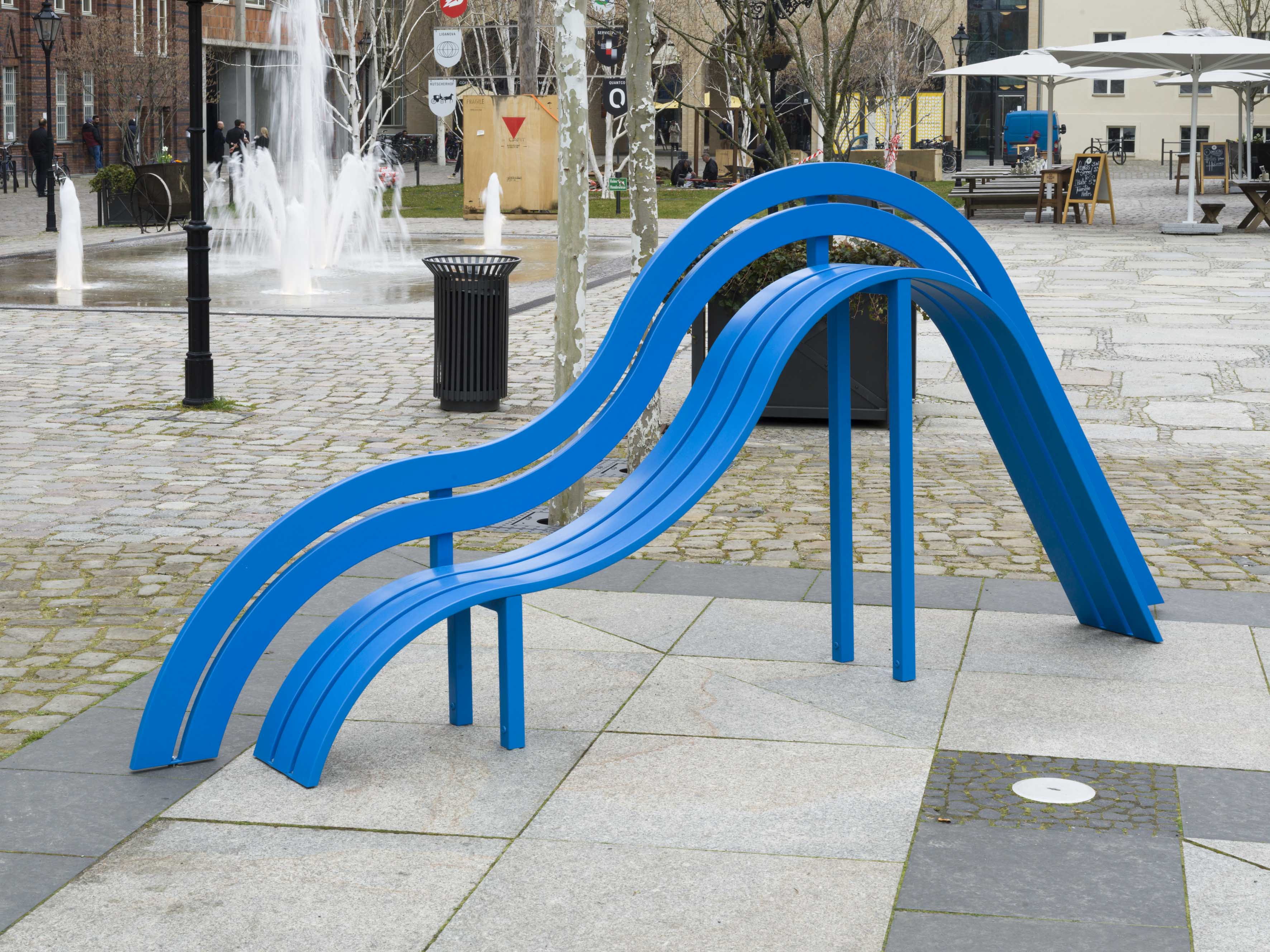 Light Blue Modified Social Bench #01 - Image 5