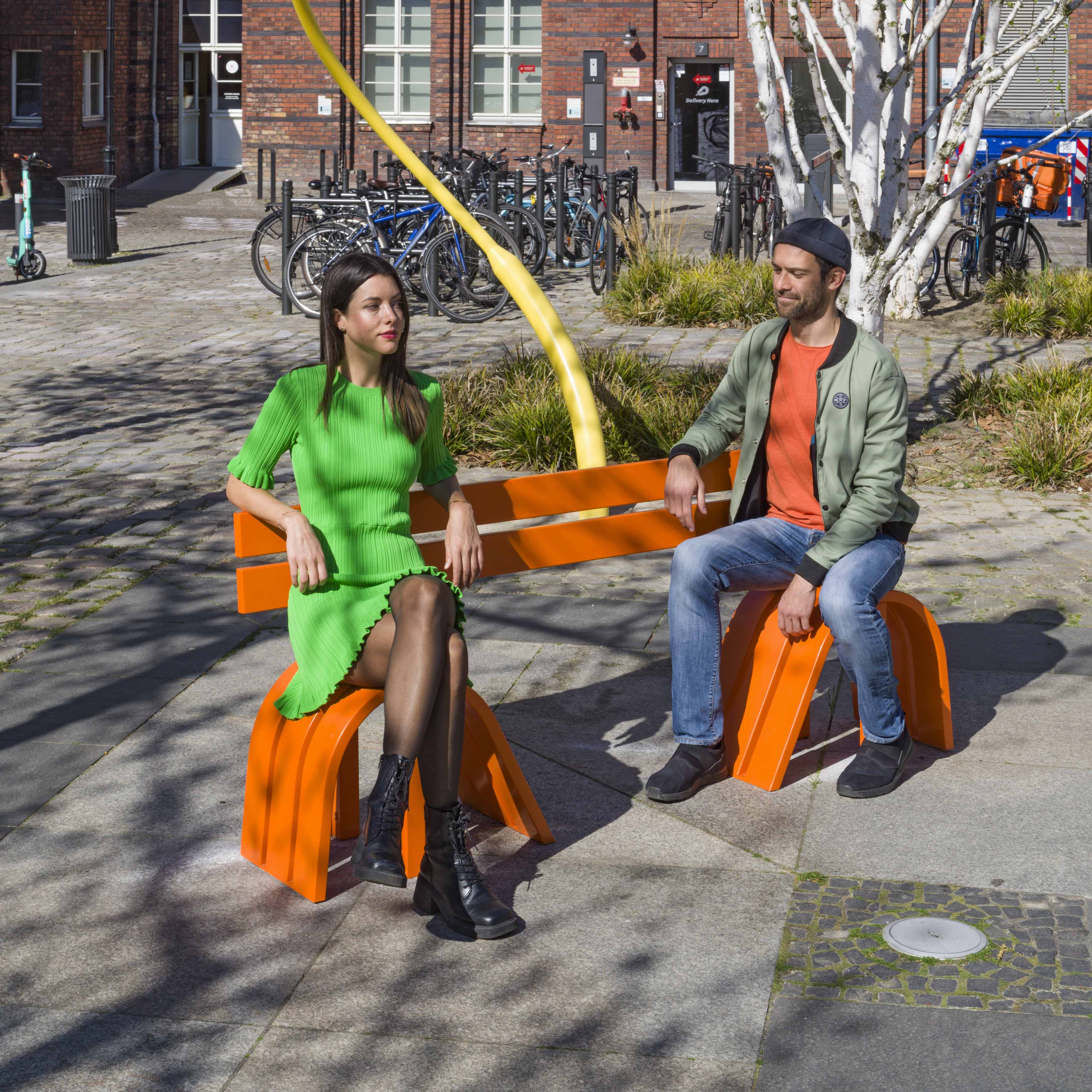 Orange Modified Social Bench #01 - Image 3