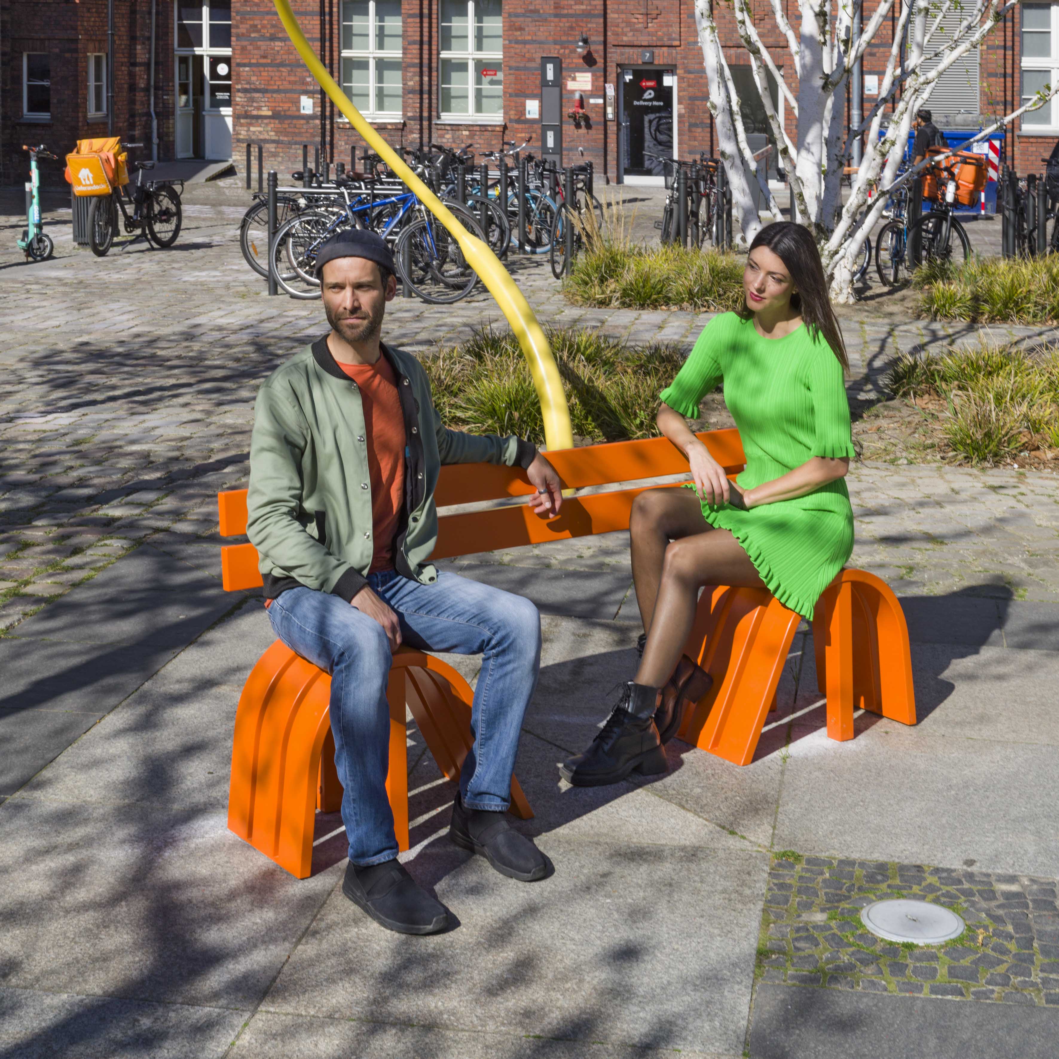 Orange Modified Social Bench #01 - Image 9