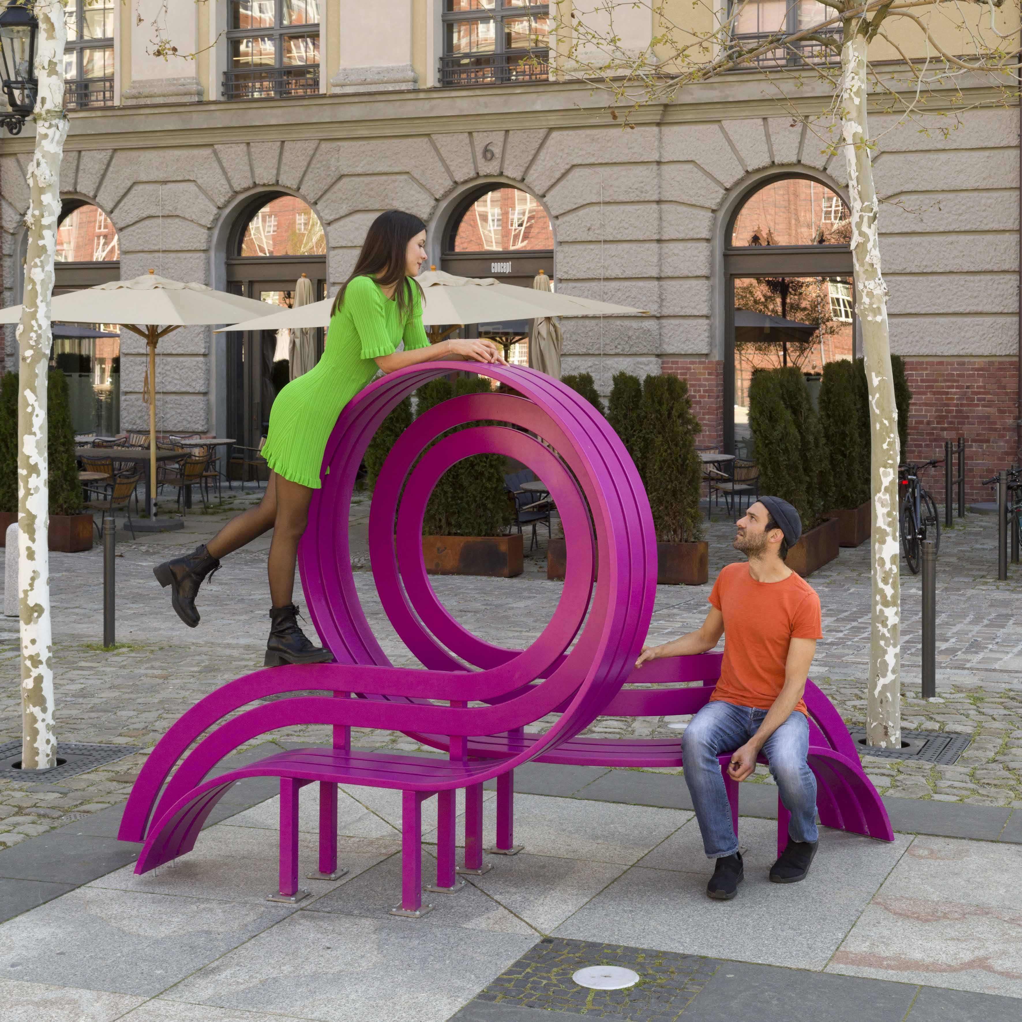Purple Modified Social Bench #01 - Image 2