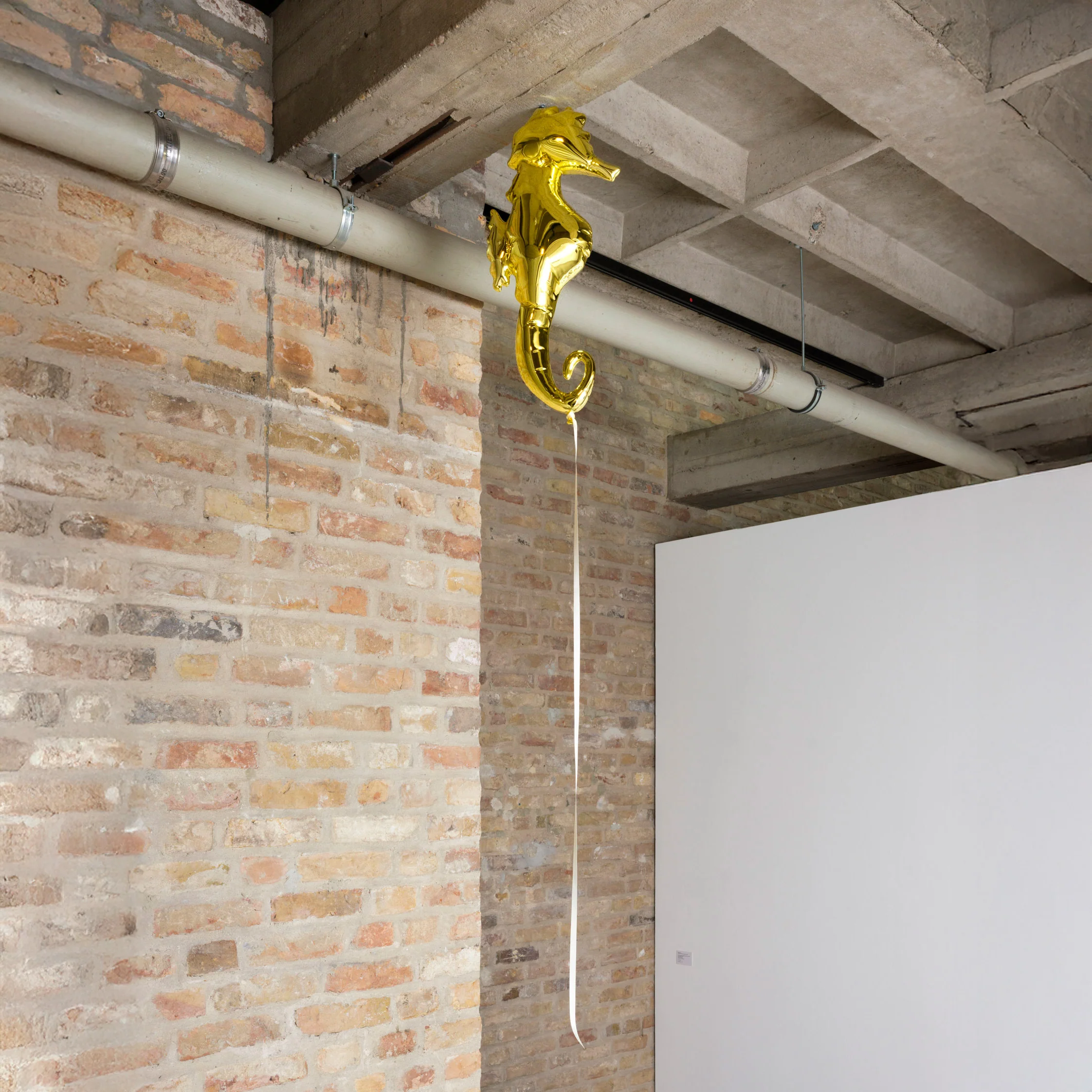 Seahorse Mirror Balloon (light yellow) - Image 2