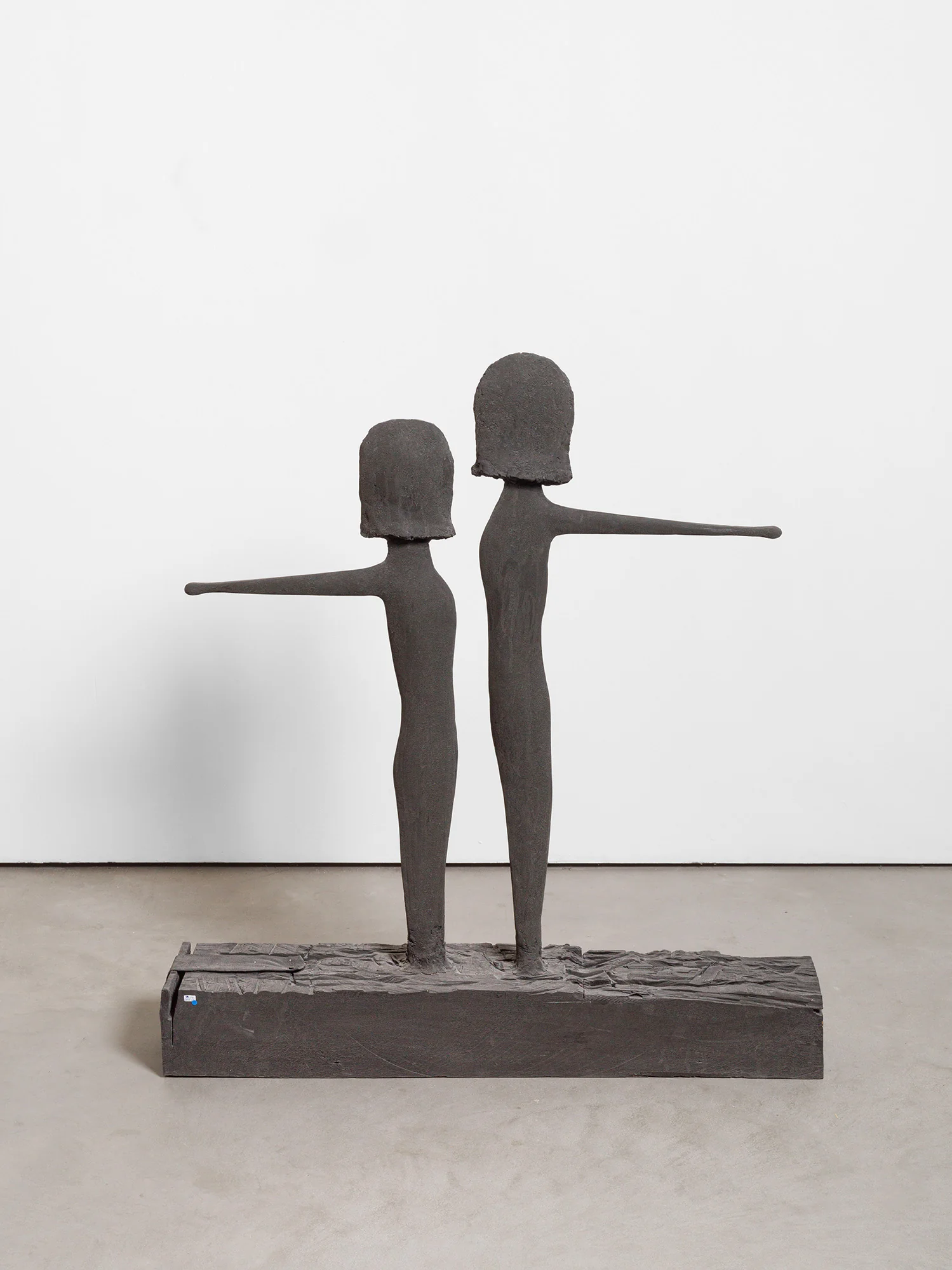 Two Wooden Girls with Yellow Drumsticks - Image 2